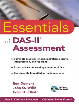 cover image of Essentials of DAS-II Assessment